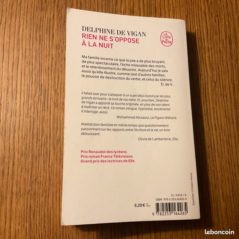 Rien ne s’oppose à la nuit - Delphine de Vigan - Poche (image 2)