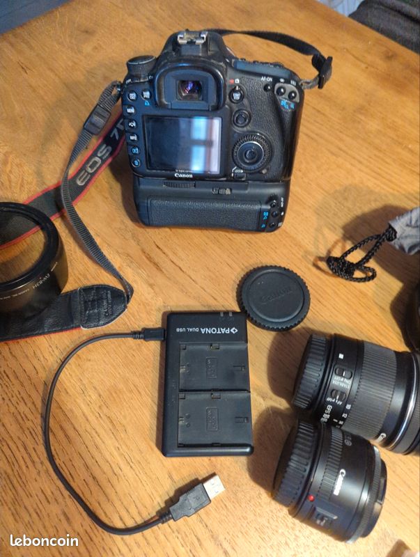 Canon 7D + 3 objectifs + Speedlite 430EX + kit complet prêt à shooter kit photo Canon complet idéal débutant avancé / voyage / photo pro amateur, prêt à l’emploi (image 6)