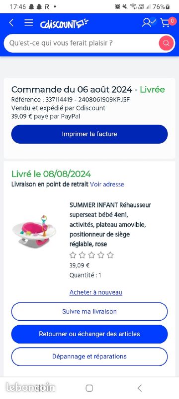 Siège rehausseur d'activités (image 2)