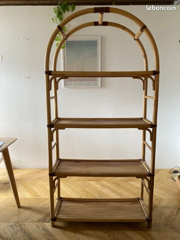Étagère en bambou vintage (image 1)