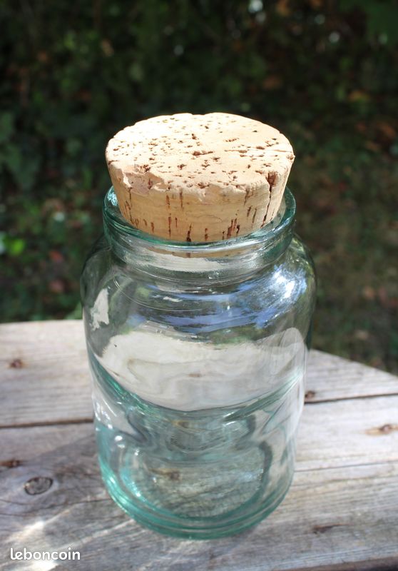 Porron En Verre 50 Cl Avec Bouchon Liège – Idéal Pour Pichet Ou Déco – Neuf