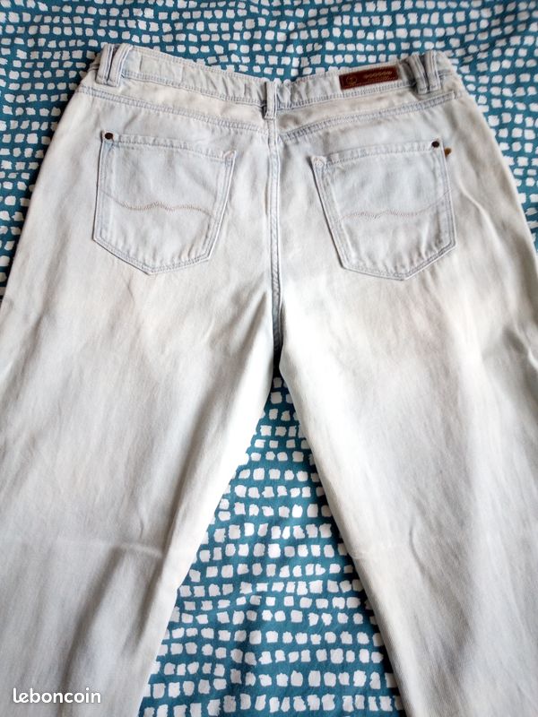 Pantalon jean skinny bleu enfant fille - taille 14 ans - marque Okaïdi