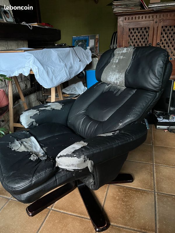 Fauteuil relax pliant (Conforma) à restaurer (image 6)
