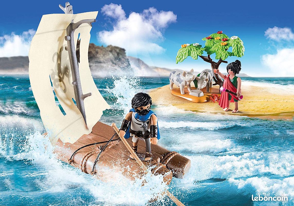 Playmobil History 70468 - Circé Et Ulysse Avec Radeau Et Cochons - Neuf - 44 Pièces