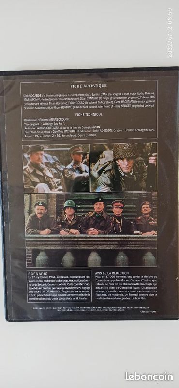Un pont trop loin Sir Richard Attenborough Robert Redford Gene Ackmann Sean Connery James Caan (image 2)