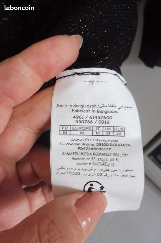 Pull Femme Camaïeu Taille M - Léger, Marron Clair, Très Bon état Occasion