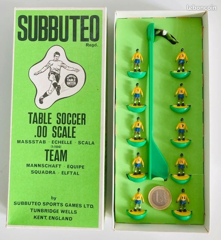 JEU SUBBUTEO LOT de joueurs de football soccer incomplet repeint jouet Vintage EUR 2,00 - FR
