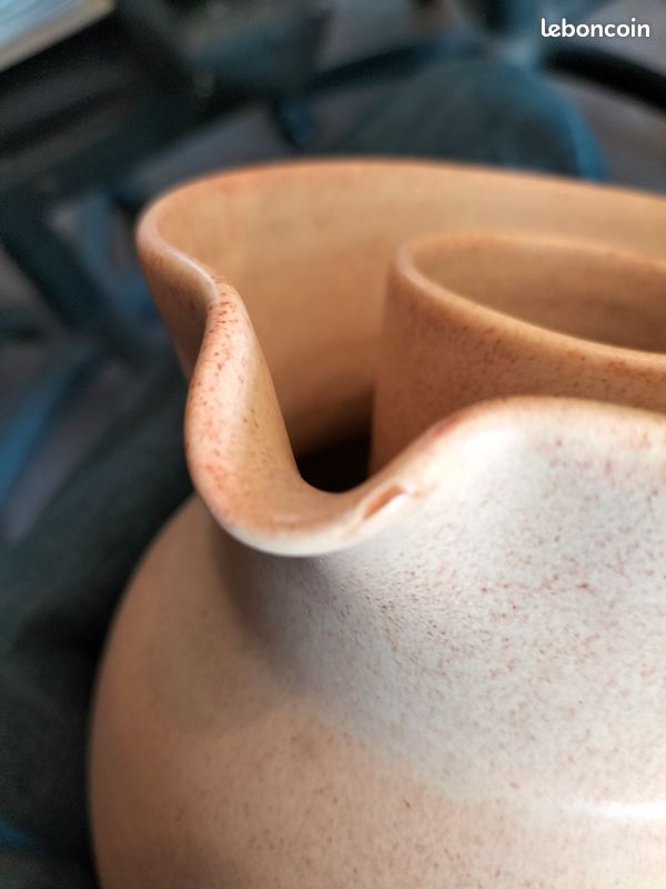 CRUCHE avec CYLINDRE en CÉRAMIQUE ÉMAILLÉE " POTERIE GHIO FABRICANT à VALLAURIS" (image 10)