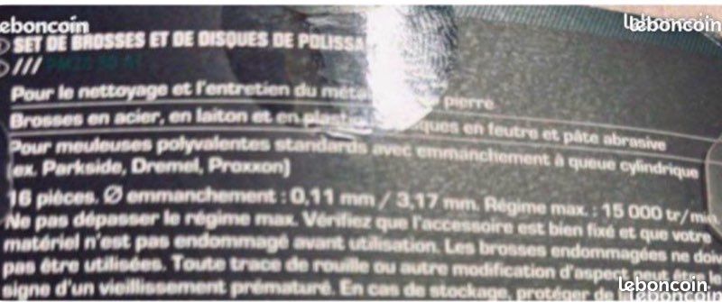 Set complet de brosses et de disques de polissage Parkside (image 2)
