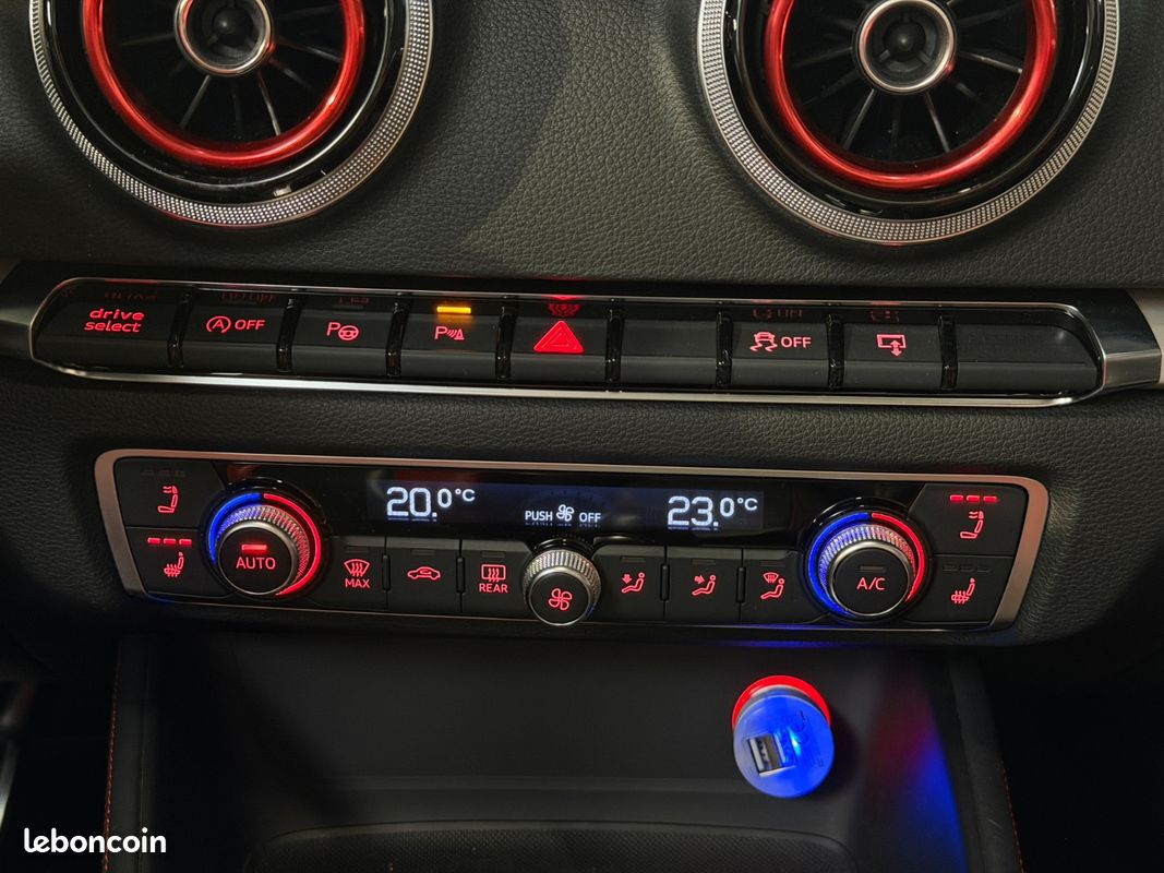 AUDI S3 CABRIOLET 2.0 TFSI 300cv QUATTRO S-Tronic 6 / BO / GRIS NARDO / CARPLAY / ENTRETIEN COMPLET (image 20)