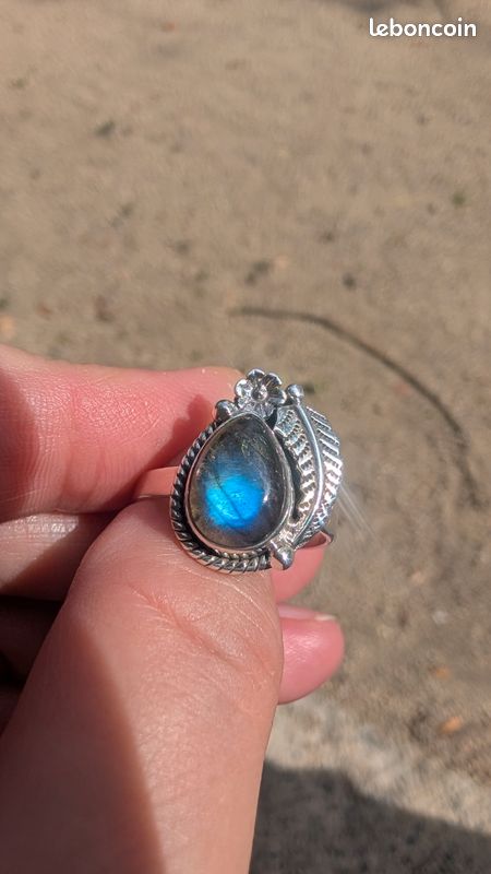 Bague argent et Labradorite (image 1)