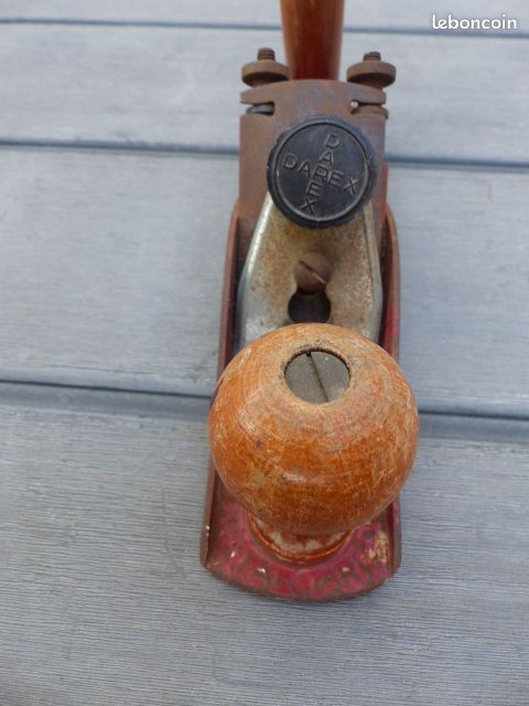 Rabot Ancien Darex N°19 - Outil Menuisier Charpentier - Bois - Occasion