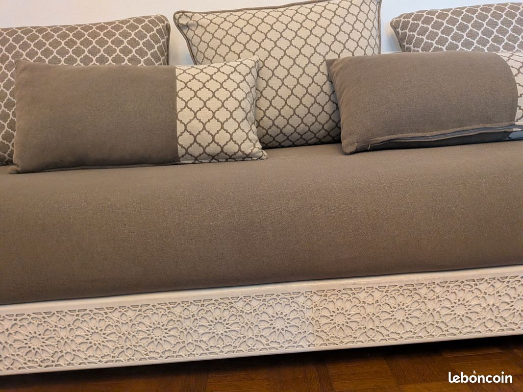 Lot de 2 canaper marocains + matelas + coussins (image 6)