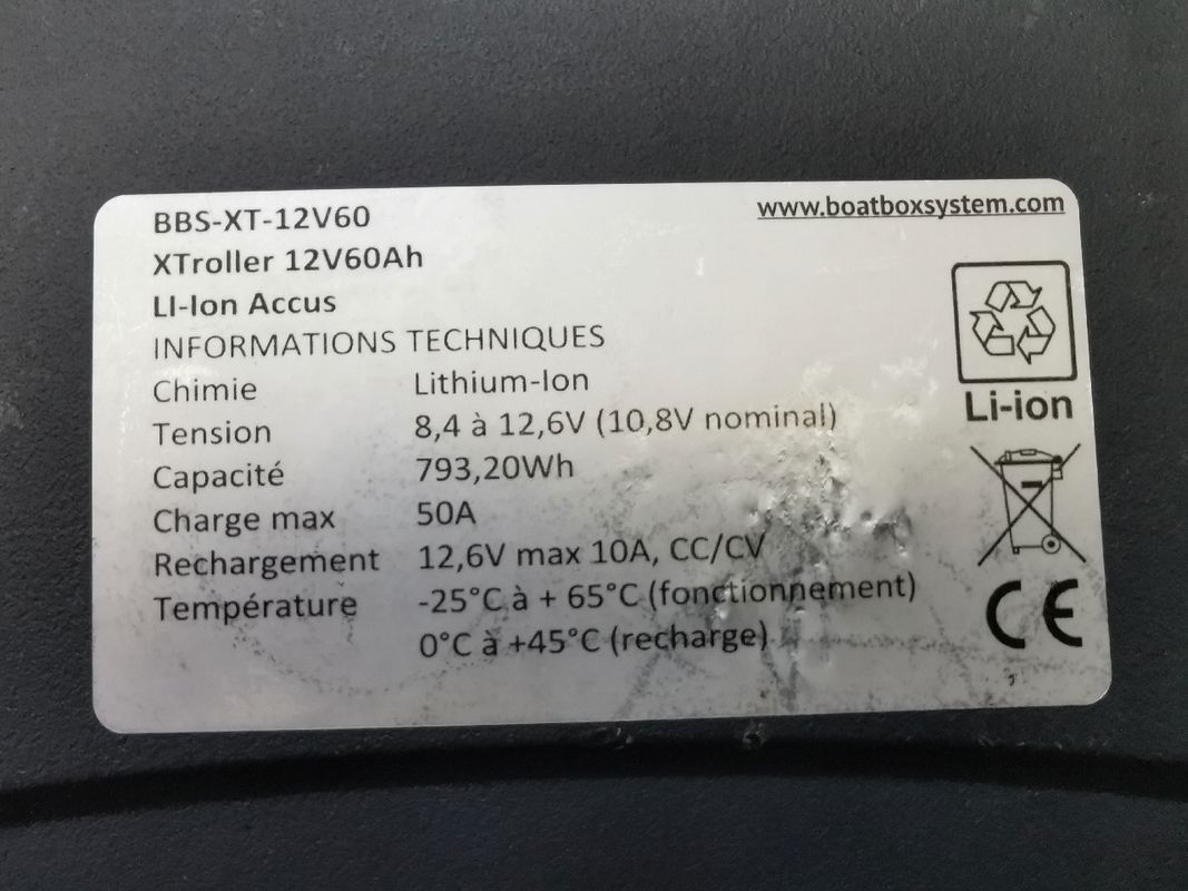 Batterie lithium boatbox system xtroller v2 - 12v 60a