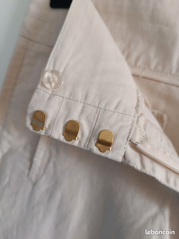 Pantalon léger beige femme (image 5)