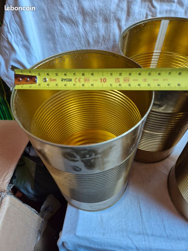 Lot de 6 grandes boîtes en métal – Idéal DIY & Chamboule-Tout (image 3)