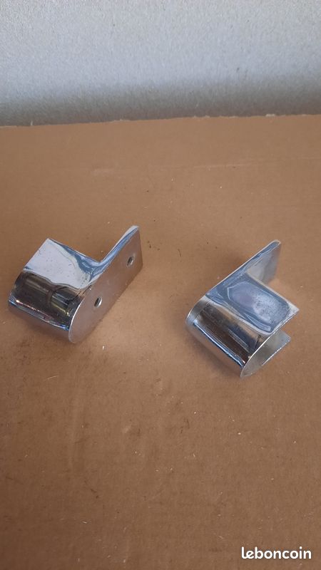 Deux supports en inox pour barres ovales (image 2)