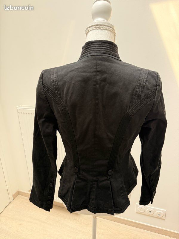 Veste noir jean Zara women (image 2)