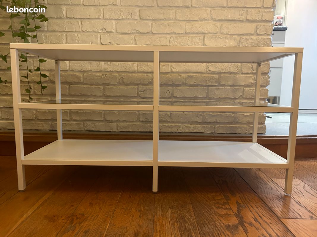Meuble TV / Banc entrée Vittsjö IKEA blanc 100x36x53 cm (image 3)