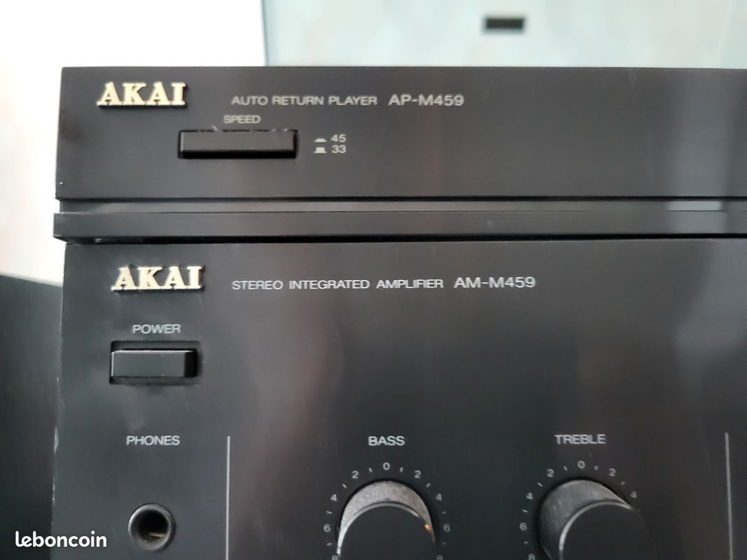 Ensemble akai ampli amplificateur am-459 + tuner at-m459l fonctionne - Photo, audio & vidéo