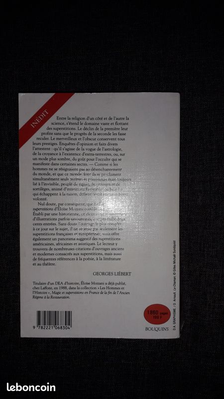 Éloïse Mozzani: " Le livre des superstitions : mythes, croyances et légendes", ed.Laffont (image 2)