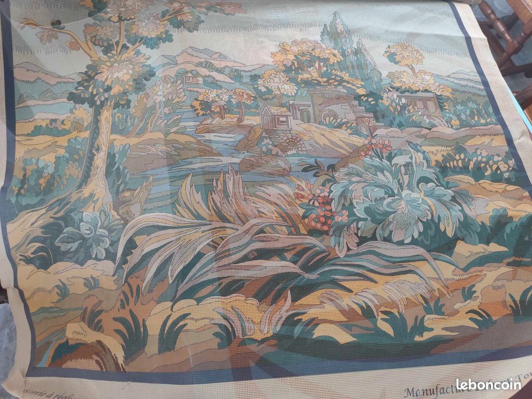 Tapisserie d'Aubusson "Verdure au moulin" (image 2)