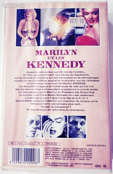 Marilyn et les Kennedy VHS (image 2)