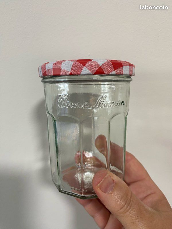 3 pots en verre Bonne Maman • Couvercle vichy rouge • 3 tailles (image 8)