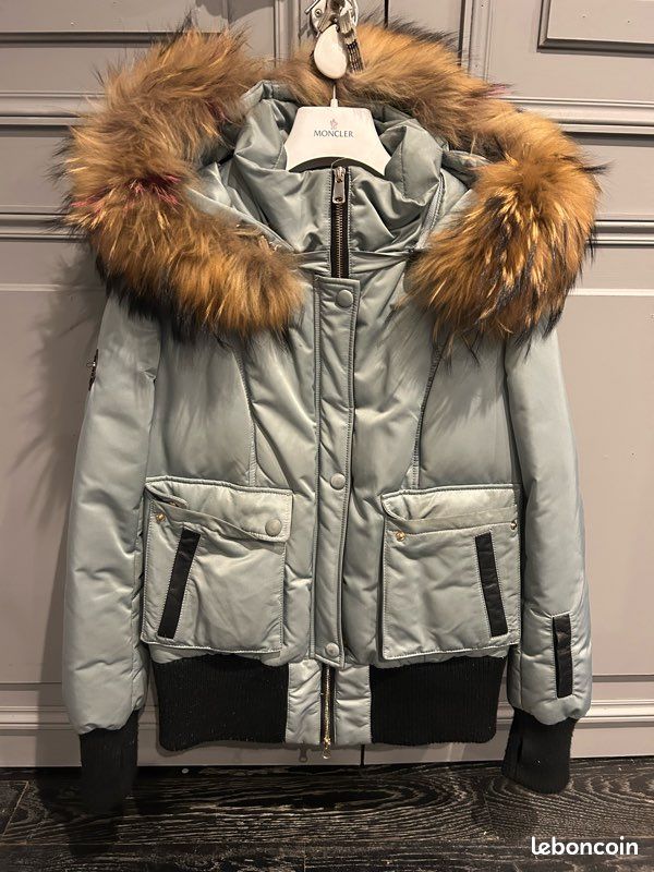 Manteau Doudoune Neuf Arturo Femme - Cuir Agneau & Fourrure Raccoon, Taille XXL | Promotion
