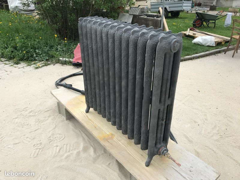 Radiateur fonte fleuri style Rococo – entièrement restauré et testé (image 3)