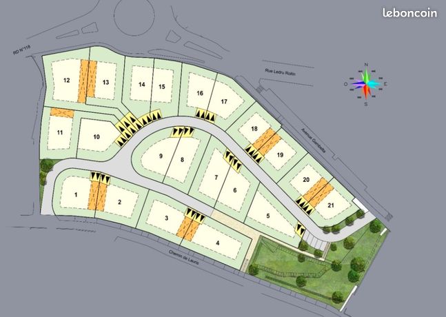 Terrain 500 m² Cadenet