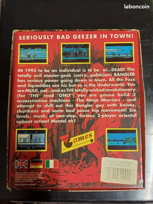 Jeu Amstrad CPC 6128 - Thrust Ninja Master - Firebird (bon état, France)