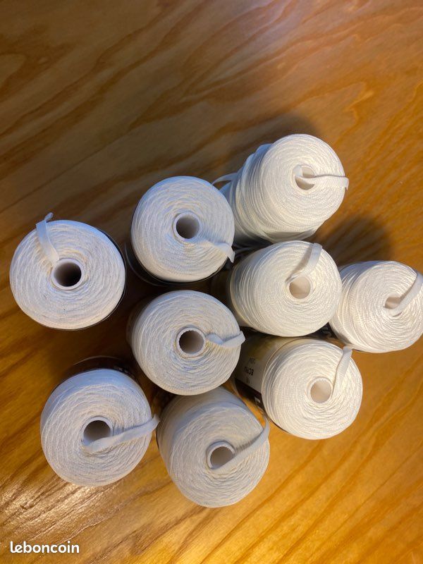 Lot De 2 Bobines Fil Ruban Victoria Anny Blatt écru - Pour Tricot Et Artisanat