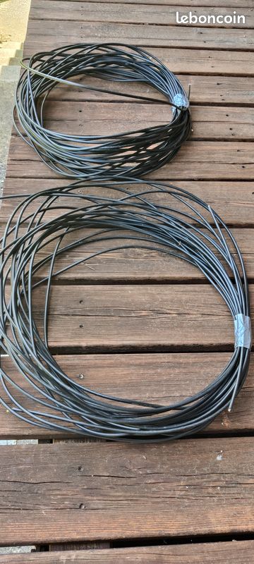 Lot câble fibre optique FTTH extérieur 40 m + 23 m (image 1)