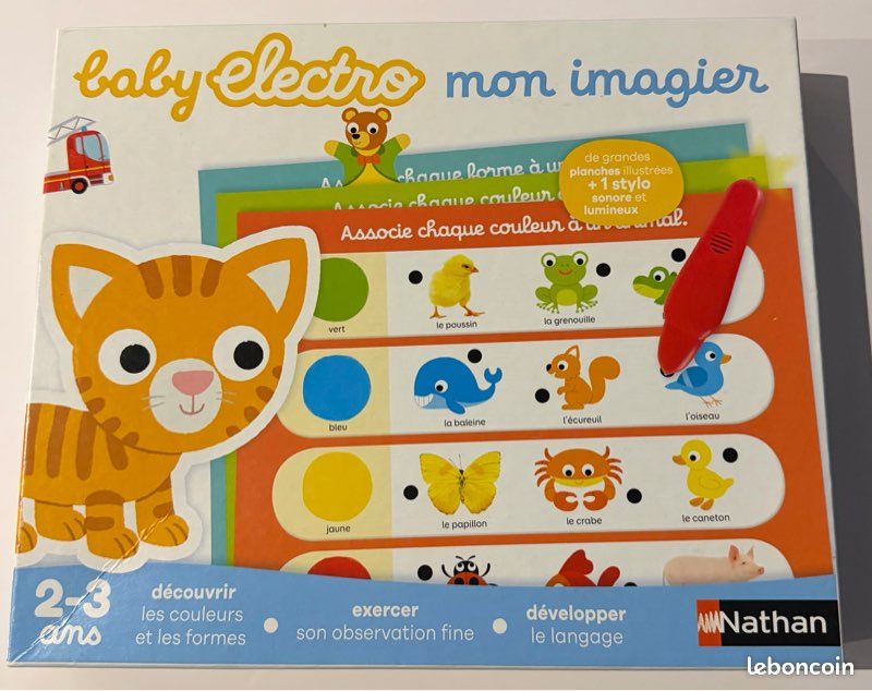 Jeu éducatif Nathan Baby Electro – Mon imagier (2-3 ans) (image 1)