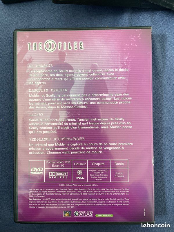 DVD X files saison 1 (image 2)