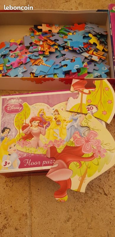 2 puzzles grosses pièces à partir de 3 ans princesses disney (image 2)