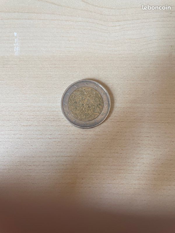 Pièce de 2 euros commémorative de la chute du mur de Berlin (image 1)