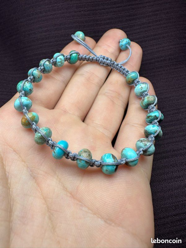 Bracelet tressé en Turquoise (image 1)