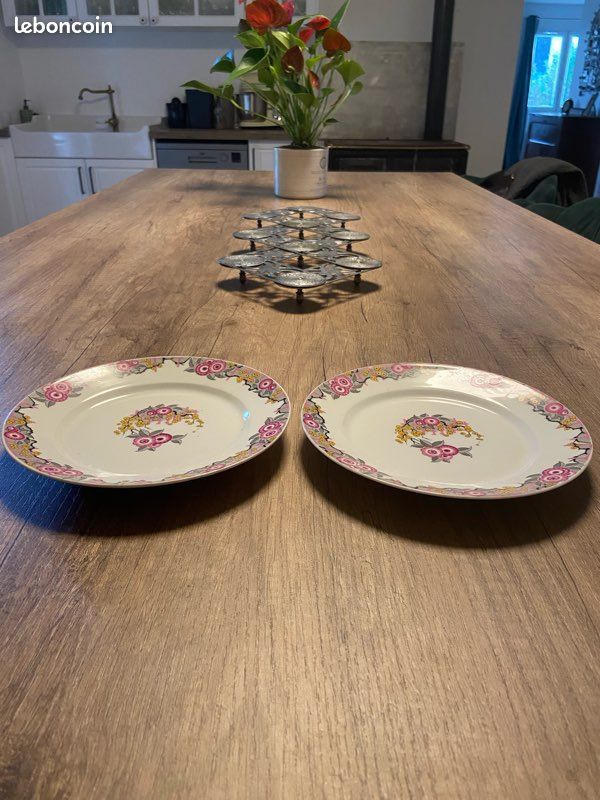 Assiettes à dessert en porcelaine de limoges (image 2)