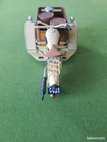 Triporteur Solido 1/24ème - Mécanique Démontable - Années 1950 - Zamac - Occasion