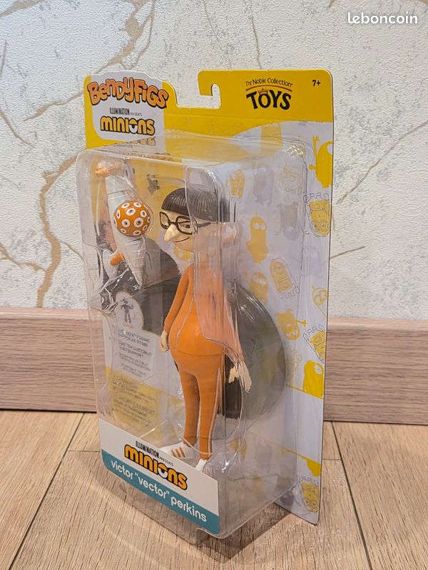 Figurine Bendyfigs Minions the Noble Collection Victor "Vector" perkins neuf (image 2)