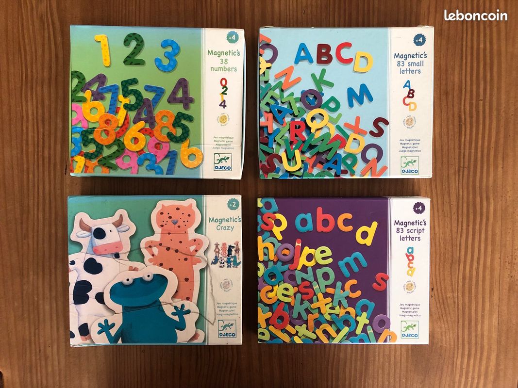 Coffret Alphabet mobile Montessori- 253 lettres magnétiques multicolore