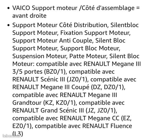 VAICO Support Moteur Pour FORD VOLVO V25-0171 4046001392986