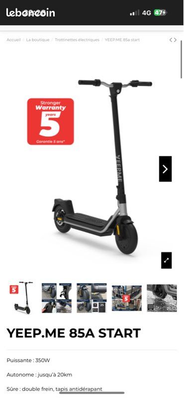 Vend trottinette électrique (image 1)