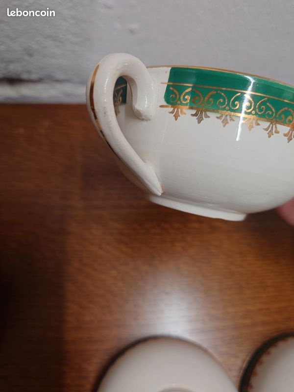 Tasses et soucoupes Sarreguemines France Emery (image 13)