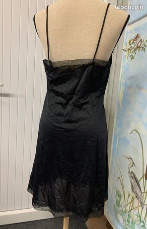 Combinaison 1930 en soie rose et dentelle - Chez Sarah