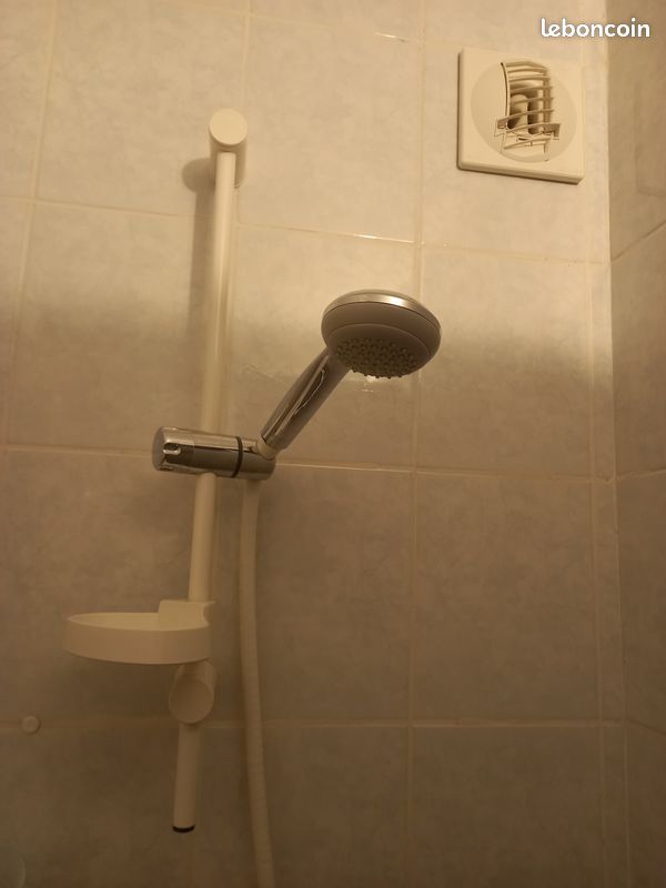 Barre de douche blanche TBE (image 1)
