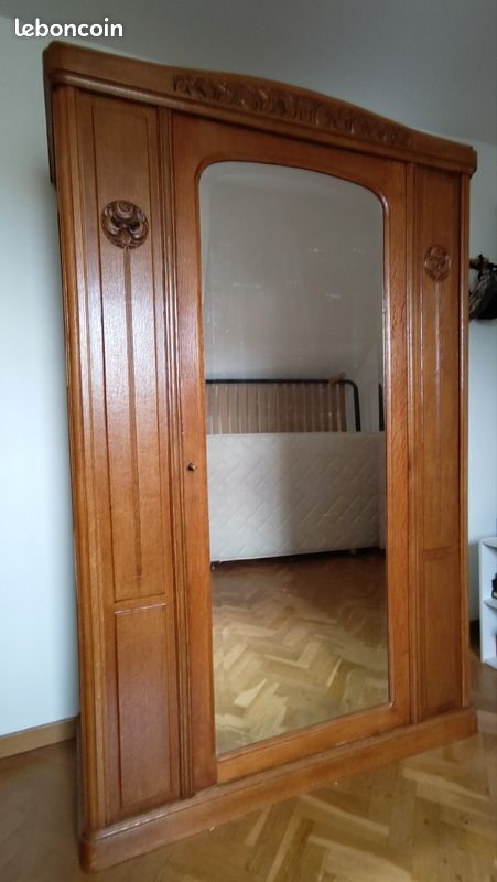Armoire penderie en chêne (image 3)