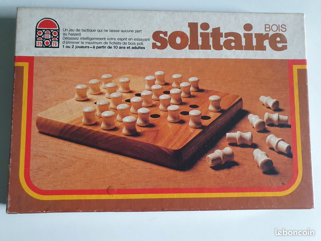 Jeu en bois du Solitaire (image 1)